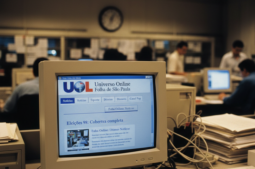 Universo Online Folha de SP: Pioneirismo Digital em 1998