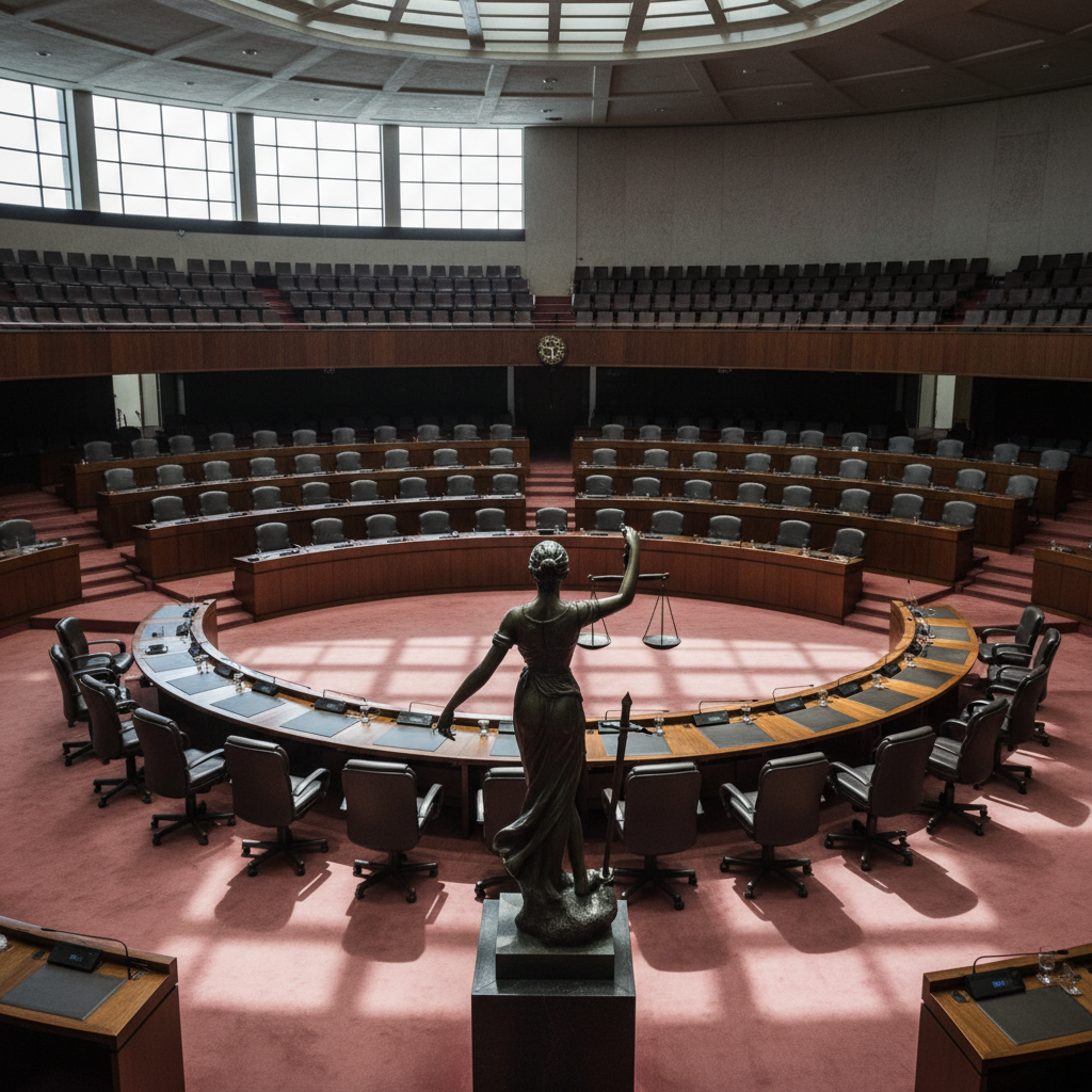 Plenário do STF após uma decisão importante sobre a lei de eleição indireta no Rio.