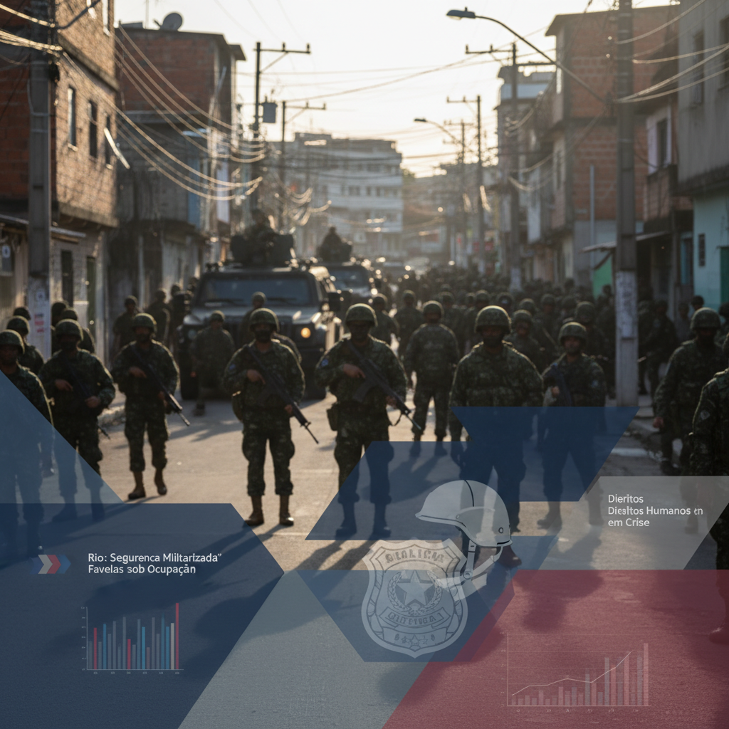Imagem de militarização da segurança pública no Rio de Janeiro
