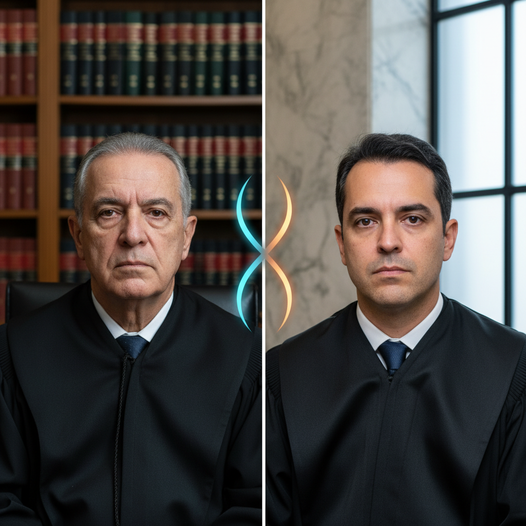 Juízes Luiz Fux e Cristiano Zanin em debate sobre eleição indireta para governador do Rio de Janeiro