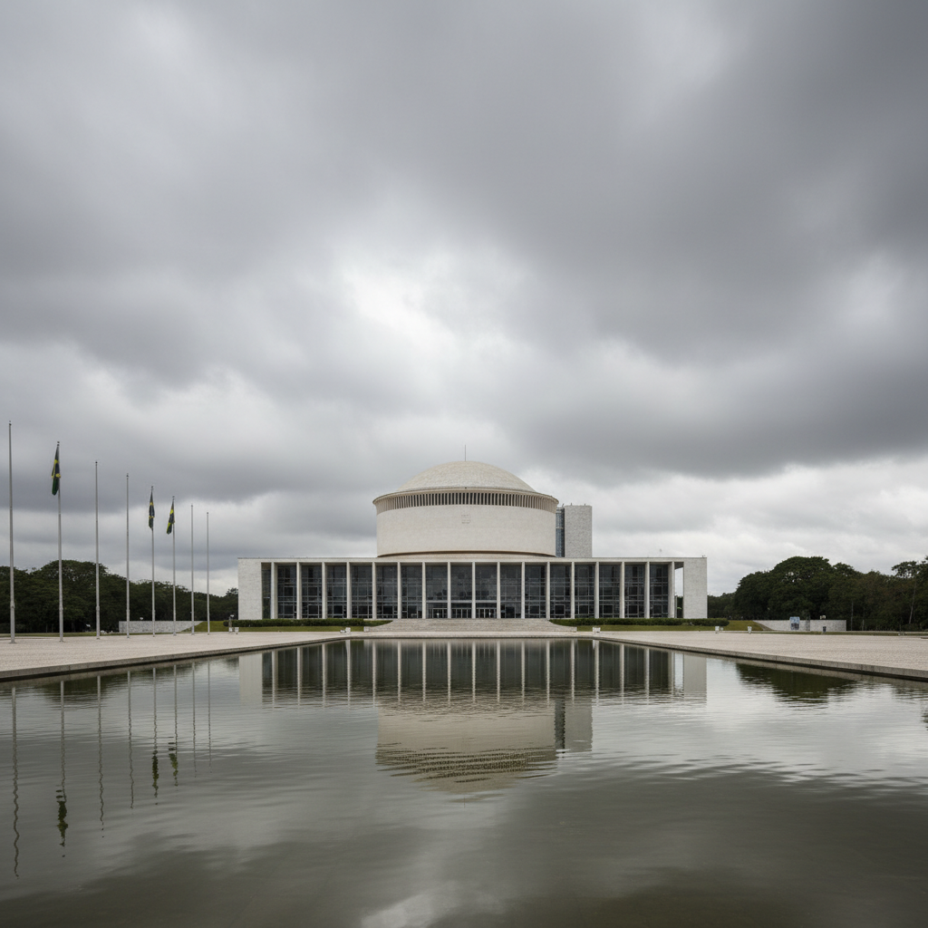 Supremo Tribunal Federal (STF) em Brasília, representando a justiça
